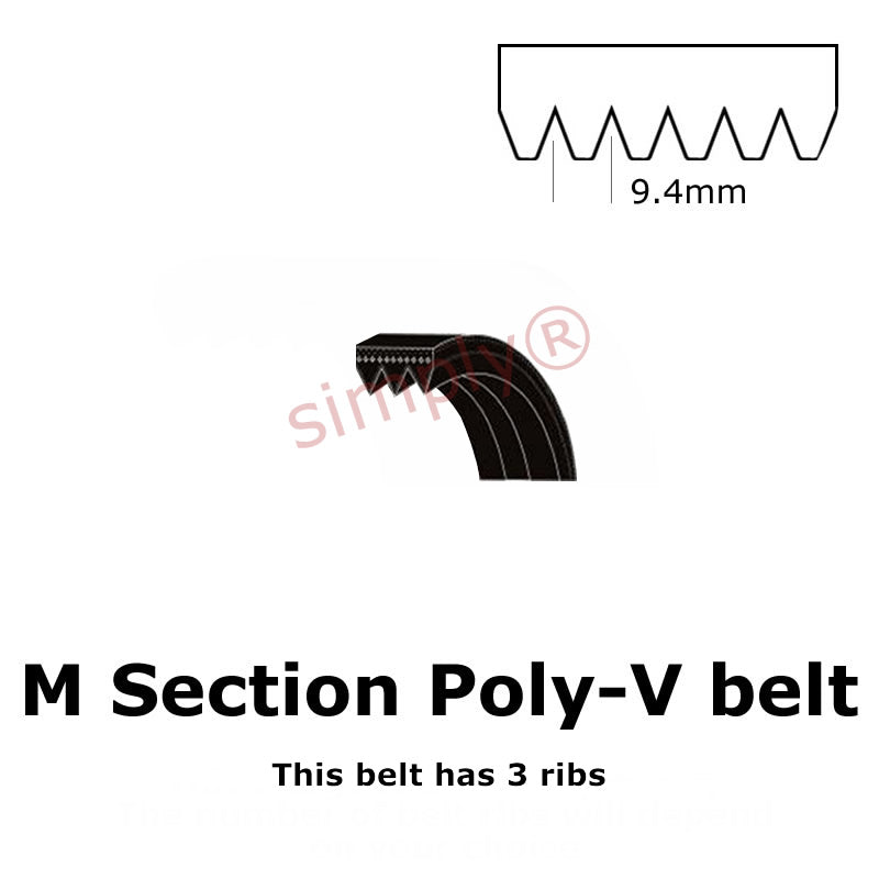 2515PM/990M Pix Poly V Multiple Ribbed Belt 2515mm/99 inch Length with 24 Ribs Allow 2-3 Days