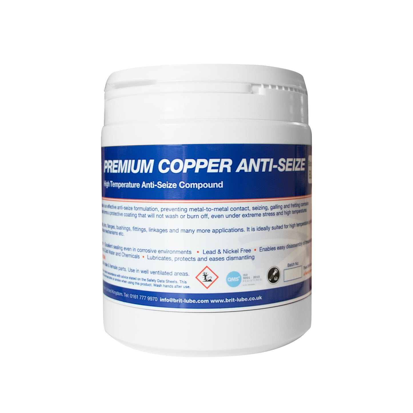 Brit-Lube Premium Copper Anti-Seize 500g - Allow 2-3 Days