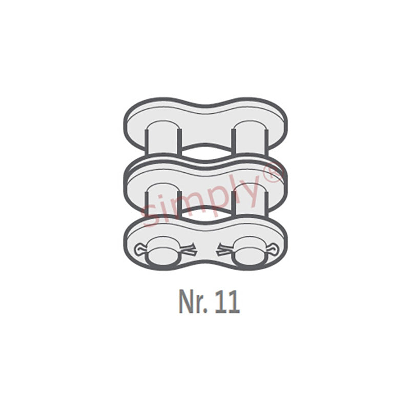 Renold SD 140-2-NO11 ANSI / AS Duplex Chain Cottered Connecting Link 1-3/4 inch Pitch