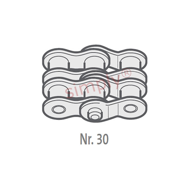 Renold SYNO 10B-2-NO30 BS Duplex Chain Double Cranked Link 5/8 inch Pitch