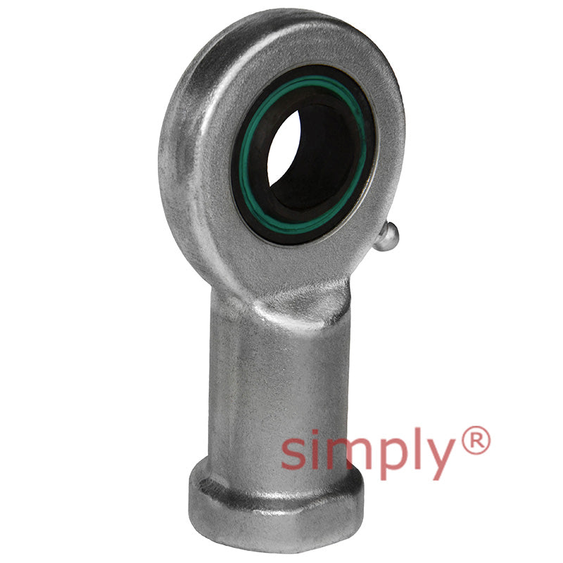 Fluro EI62RS Right Hand Zinc Plated Steel Female Plain Rod End M6 Thread