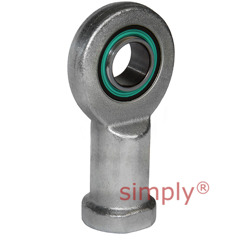Fluro EIL35D2RS Left Hand Zinc Plated Steel Maintenance Free Female Plain Rod End M36x3 Thread
