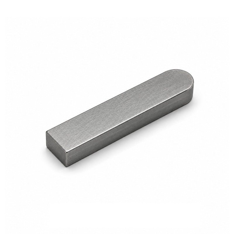 Imperial Carbon Steel DIN6885 Feather Key with 1 Rounded End 3/4x3/4x4-1/2 inch - Allow 2-3 Days