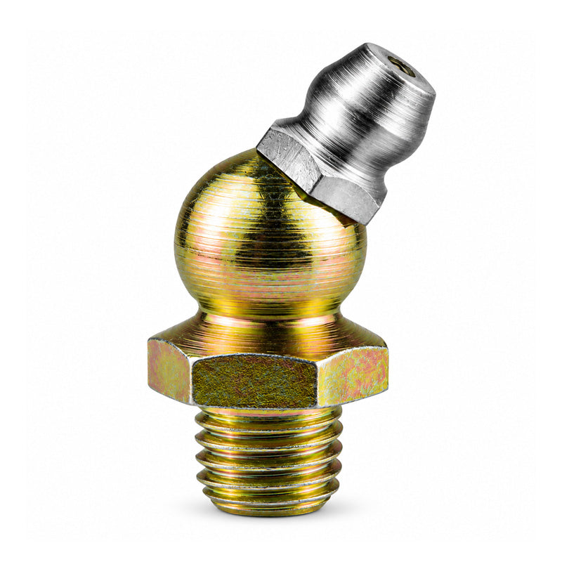 1/8x28 BSPT Hardened Mild Steel Zinc Plated 67.5 deg Hydraulic Grease Nipples - Pack of 500