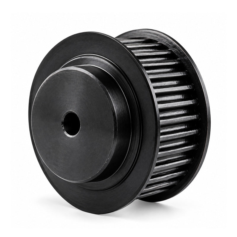 P34-8M-85F - 8mm Pitch 34 Tooth Flanged HTD Type Steel Pilot Bore Timing Pulley for 85mm Wide Belts