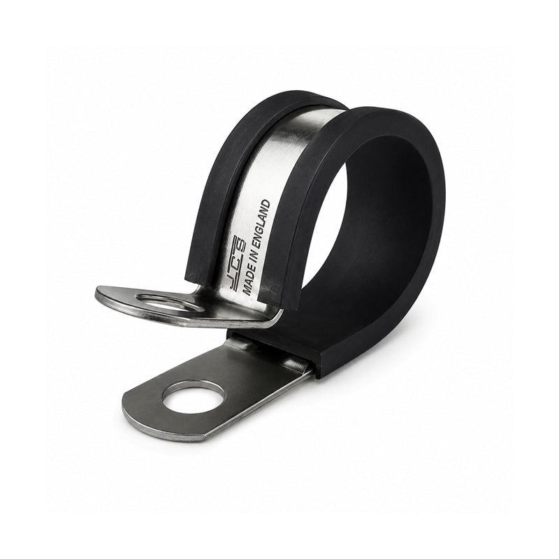 JCS PCZH12 Hi-Temp Zinc Plated Steel P-Clip with TPE Liner Band 12mm Closed Diameter