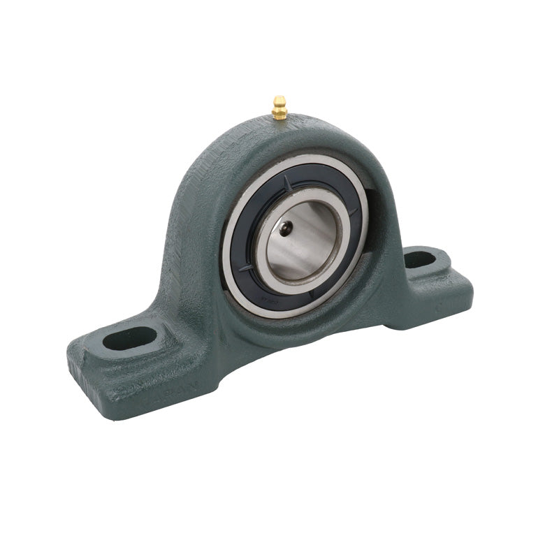 NTN UCP216-303D1 Imperial Cast Iron Two Bolt Pillow / Plummer Block Housing with 3-3/16 inch Bore Insert - Allow 2-3 Days