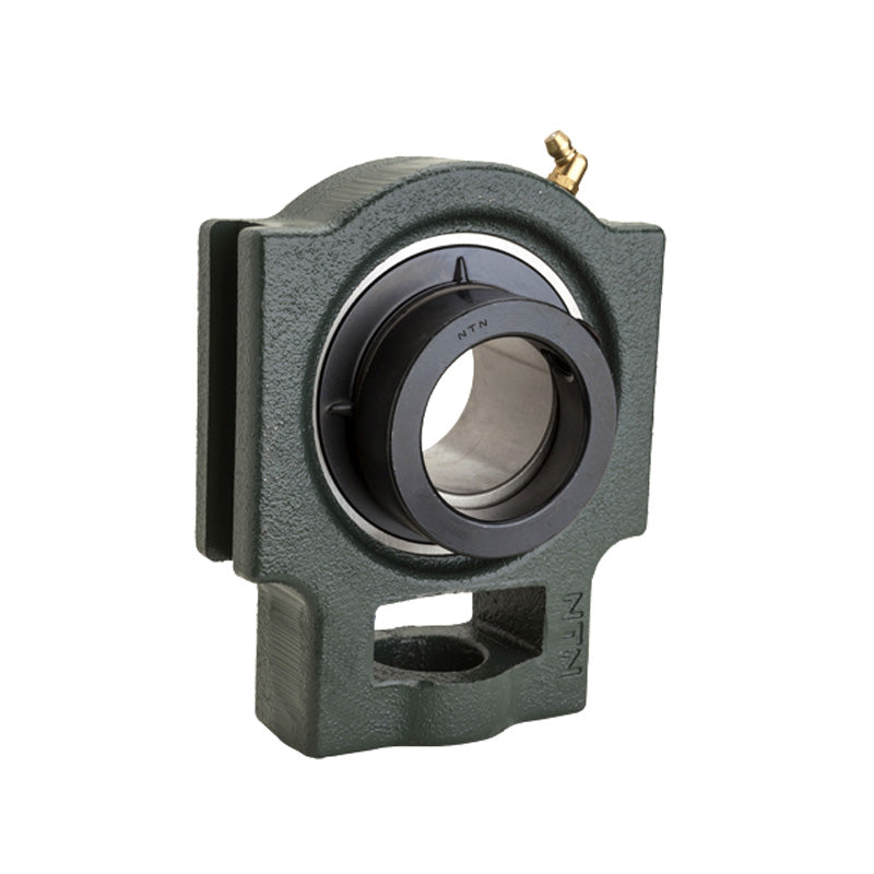 NTN UELT210D1W3 Metric Cast Iron Take Up Unit with 50mm Bore Eccentric Collar Insert - Allow 2-3 Days
