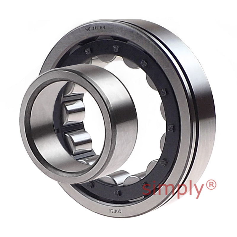 Codex NU311EN Single Row Cylindrical Roller Bearing with Snap Ring Groove 55x120x29mm