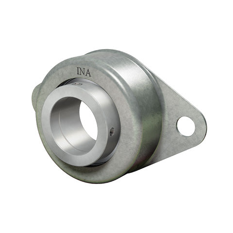 INA RCSMF20XL Two Bolt Sheet Steel Oval Housing with Eccentric Collar Insert with Rubber Interliner 20mm Bore