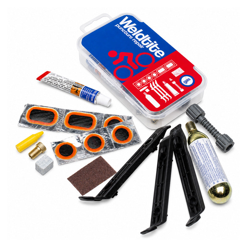 Cure-c-Cure Puncture Repair and Tyre Lever and Jetvalve CO2 Cylinder Inflator Kit