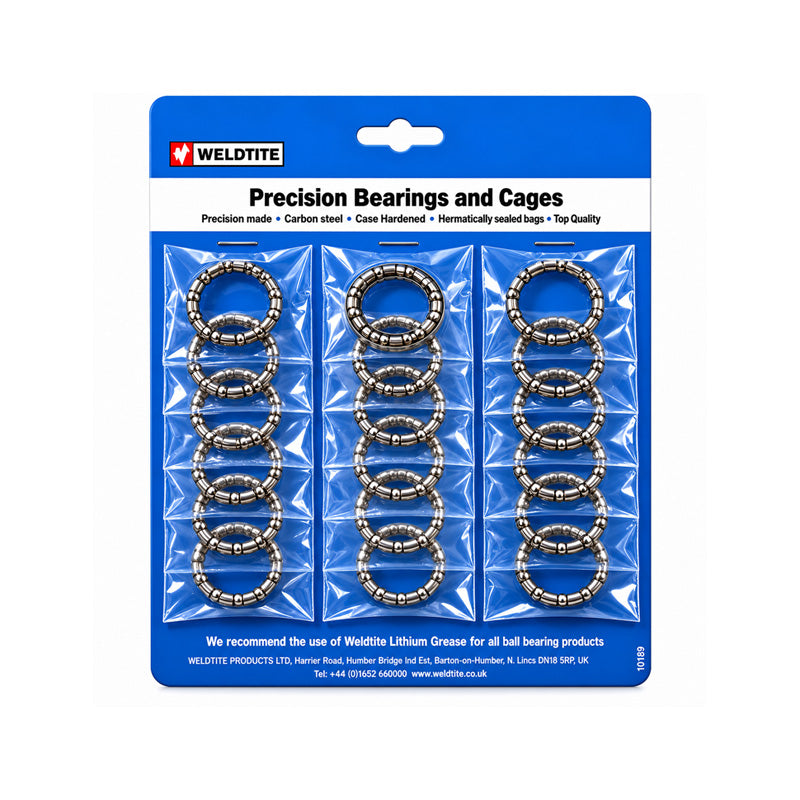 Pack of 2 Weldtite 5/32 inch Head Ball Race Cages