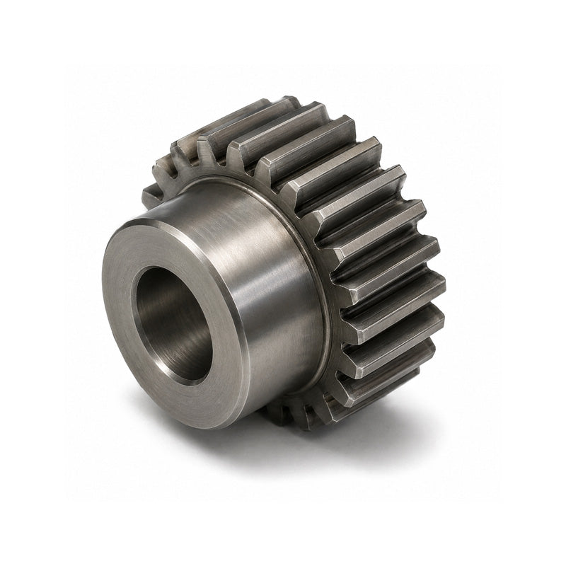 SS08/65B-10 Metric EN8 Spur Gear 65 Tooth 0.8 Mod Pilot Bored 12mm Or Smaller (H8)