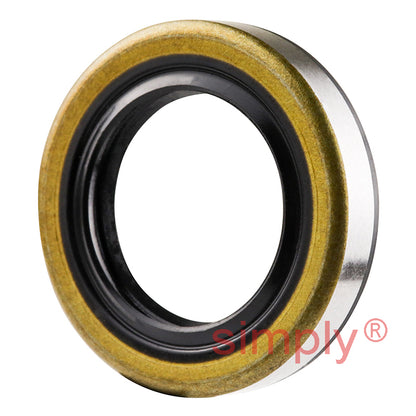 0.81x1.25x0.25 inch Metal Cased Nitrile Rubber Rotary Shaft Oil Seal with Garter Spring R6 / TB