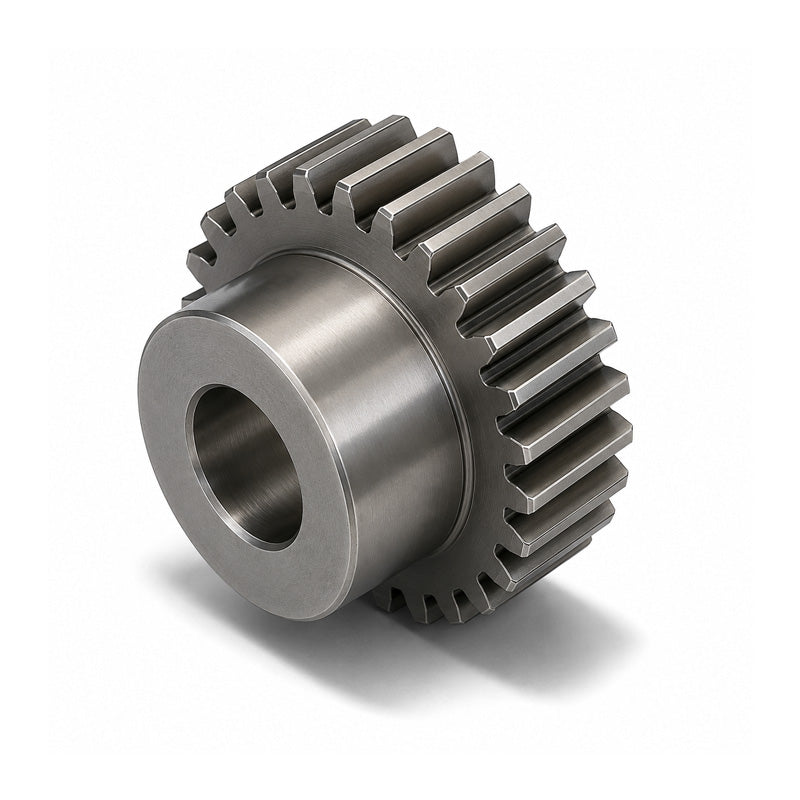 SS12.5/48B-10 Metric EN8 Spur Gear 48 Tooth 1.25 Mod Pilot Bored 12mm Or Smaller (H8)