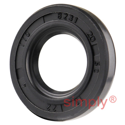 12x22x4mm Nitrile Rubber Single Lip Rotary Shaft Oil Seal SC / R21