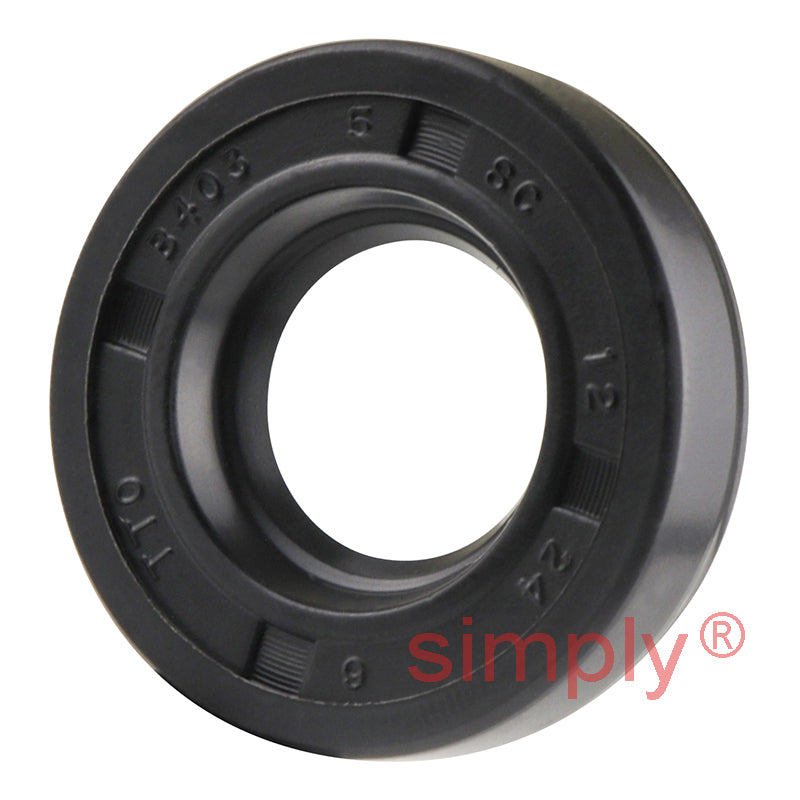 12x24x6mm Nitrile Rubber Single Lip Rotary Shaft Oil Seal with Garter Spring SC / R21
