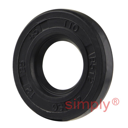 12x25x4.5mm Nitrile Rubber Single Lip Rotary Shaft Oil Seal SC / R21