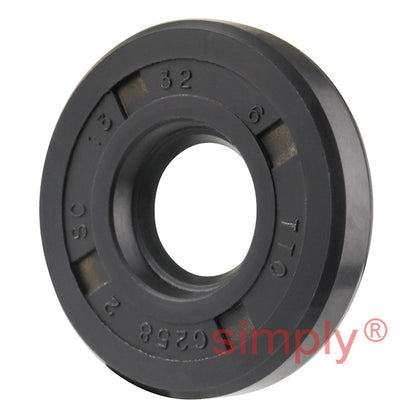 13x32x6mm Nitrile Rubber Single Lip Rotary Shaft Oil Seal with Garter Spring SC / R21