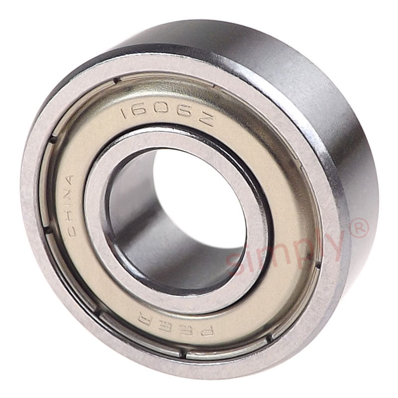 Major Brand 1606ZZ Metal Shielded Deep Groove Ball Bearing 0.375x0.9062x0.3125 inch
