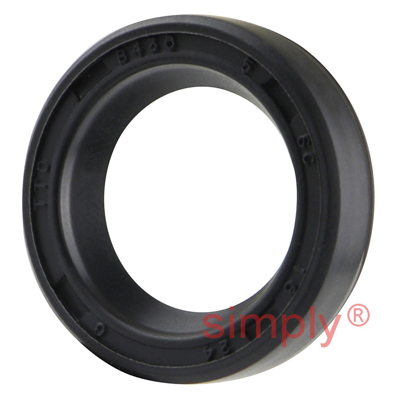 16x24x6mm Nitrile Rubber Single Lip Rotary Shaft Oil Seal with Garter Spring SC / R21