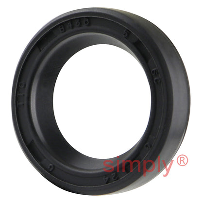 16x24x6mm Nitrile Rubber Single Lip Rotary Shaft Oil Seal with Garter Spring SC / R21