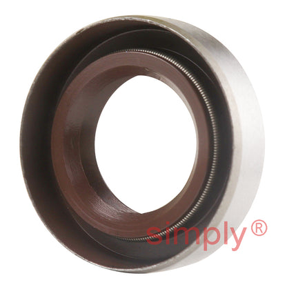 13.9x23.1x5.5mm TBCW Metal Cased Double Lip FKM Rubber Metric Rotary Shaft Oil Seal