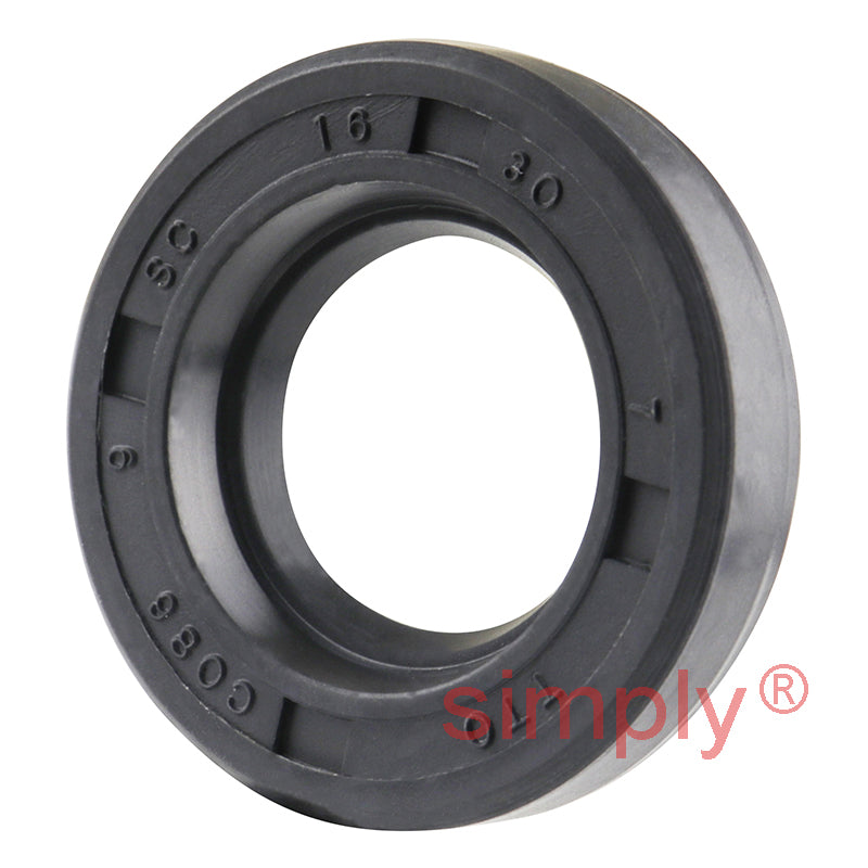 16x30x7mm Nitrile Rubber Single Lip Rotary Shaft Oil Seal with Garter Spring SC / R21