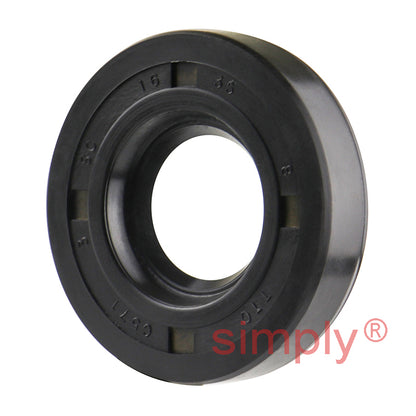 16x35x8mm Nitrile Rubber Single Lip Rotary Shaft Oil Seal with Garter Spring SC / R21