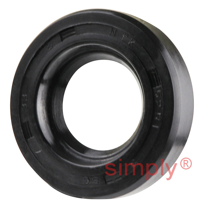 17x33x8mm Nitrile Rubber Single Lip Rotary Shaft Oil Seal with Garter Spring SC / R21