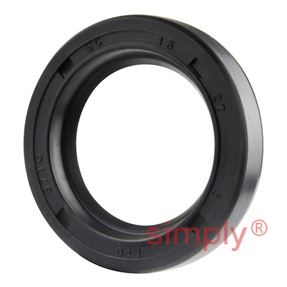 18x27x5mm Nitrile Rubber Single Lip Rotary Shaft Oil Seal SC / R21