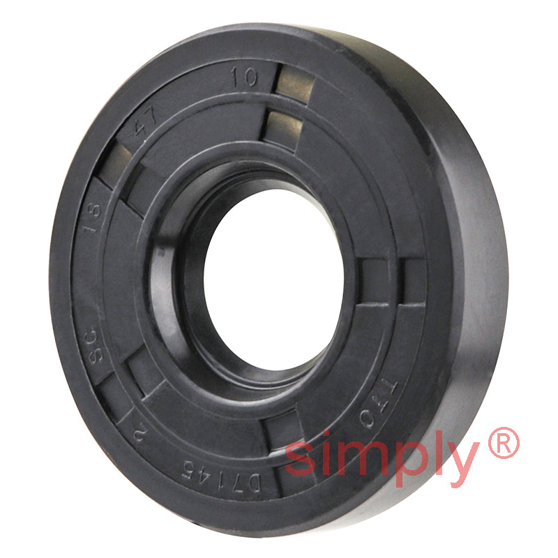 18x47x10mm Nitrile Rubber Single Lip Rotary Shaft Oil Seal with Garter Spring SC / R21