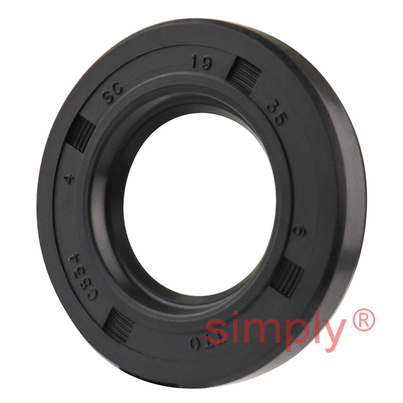 19x35x6mm Nitrile Rubber Single Lip Rotary Shaft Oil Seal with Garter Spring SC / R21
