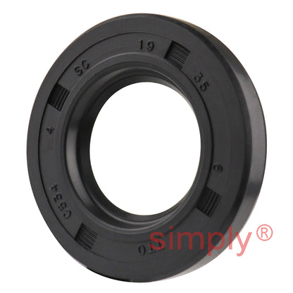 19x35x6mm Nitrile Rubber Single Lip Rotary Shaft Oil Seal with Garter Spring SC / R21