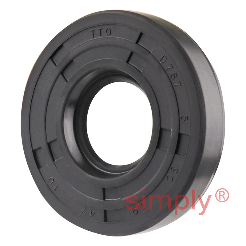 19x47x10mm Nitrile Rubber Single Lip Rotary Shaft Oil Seal with Garter Spring SC / R21