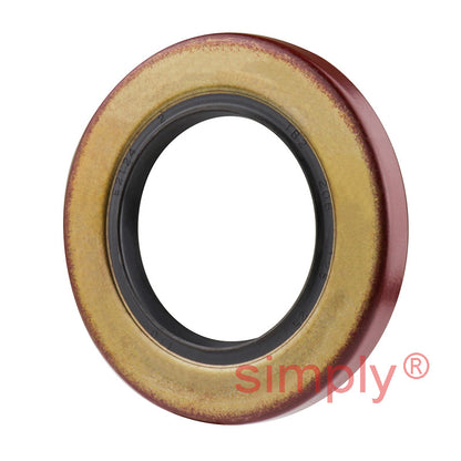 1.25x2.06x0.25 inch Metal Cased Nitrile Rubber Double Lip Rotary Shaft Oil Seal with Garter Spring R6 / TB Style