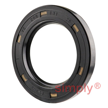 1.31x2.06x0.25 inch Nitrile Rubber Single Lip Rotary Shaft Oil Seal with Garter Spring R26 / VC Style