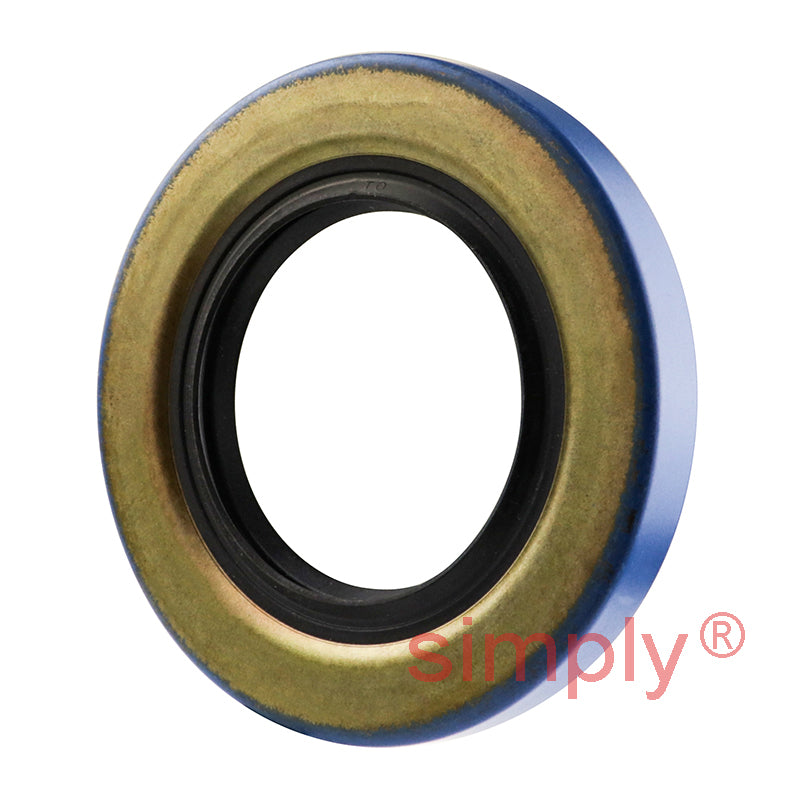 1.37x2.37x0.31 inch Metal Cased Nitrile Rubber Double Lip Rotary Shaft Oil Seal with Garter Spring R6 / TB Style