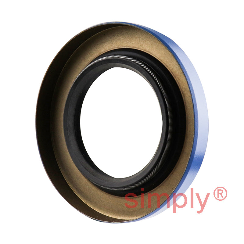 1.37x2.37x0.31 inch Metal Cased Nitrile Rubber Double Lip Rotary Shaft Oil Seal with Garter Spring R6 / TB Style