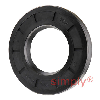 1.37x2.62x0.37 inch Nitrile Rubber Single Lip Rotary Shaft Oil Seal with Garter Spring R21 / SC Style