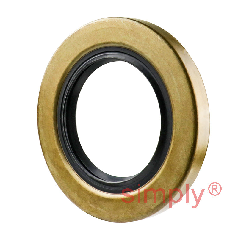 1.5x2.5x0.31 inch Metal Cased Nitrile Rubber Double Lip Rotary Shaft Oil Seal with Garter Spring R6 / TB Style