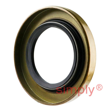 1.5x2.5x0.31 inch Metal Cased Nitrile Rubber Double Lip Rotary Shaft Oil Seal with Garter Spring R6 / TB Style