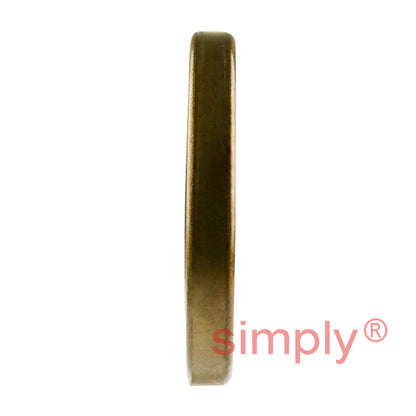 1.5x2.5x0.31 inch Metal Cased Nitrile Rubber Double Lip Rotary Shaft Oil Seal with Garter Spring R6 / TB Style