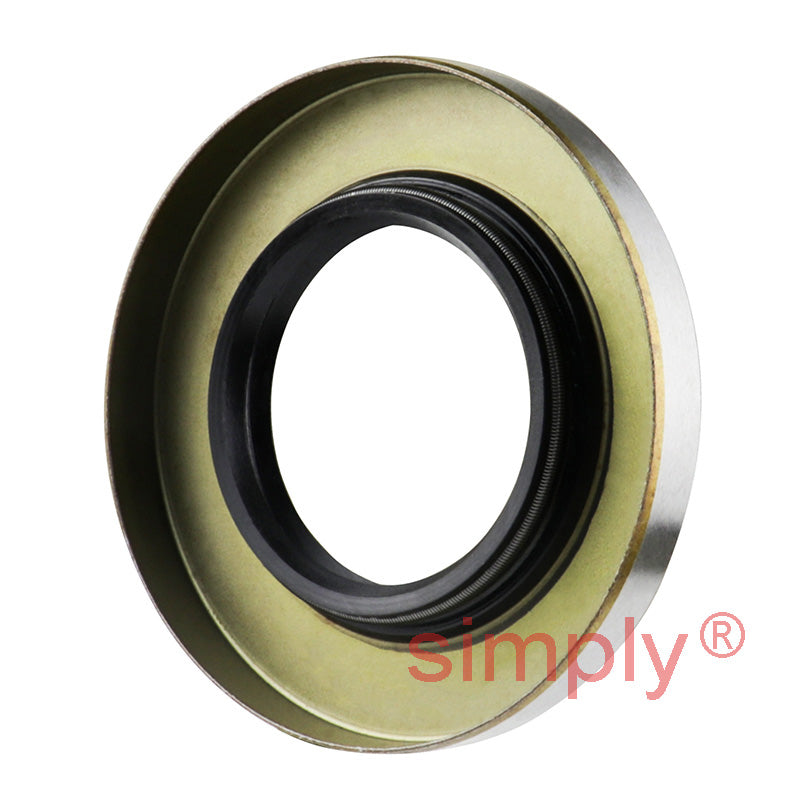 1.62x3x0.37 inch Metal Cased Nitrile Rubber Double Lip Rotary Shaft Oil Seal with Garter Spring R6 / TB Style