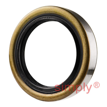 1.93x2.68x0.5 inch Metal Cased Nitrile Rubber Double Lip Rotary Shaft Oil Seal with Garter Spring R6 / TB Style