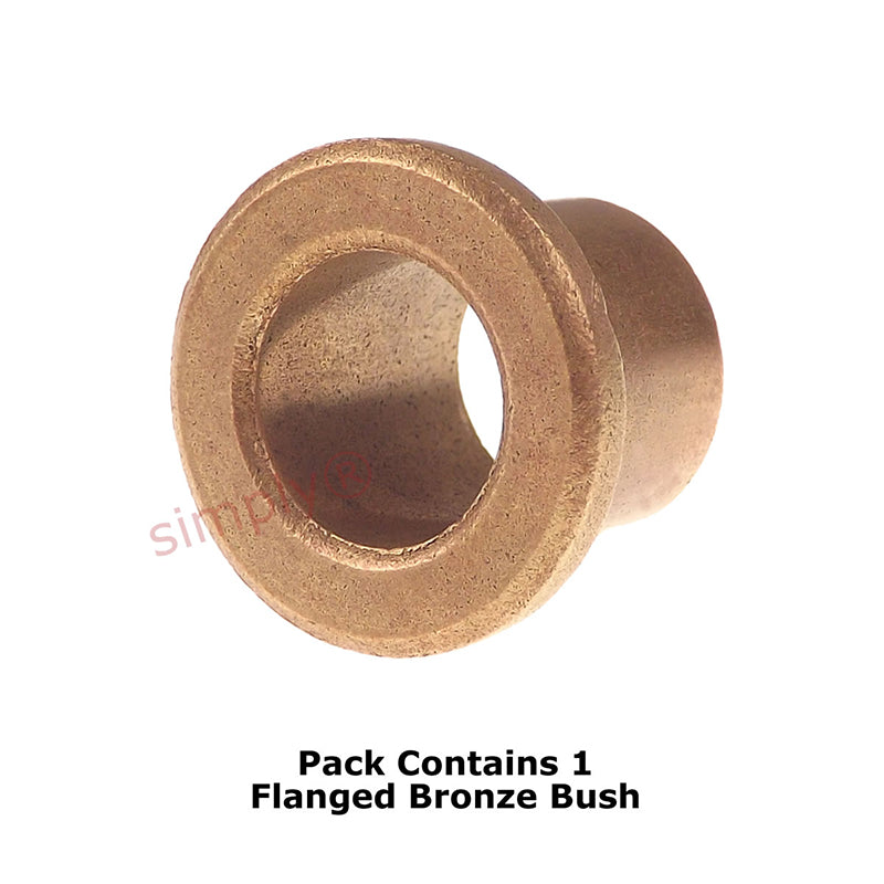 AJ0608-12 Oil Filled Bronze Flanged Bush 3/8x1/2x3/4 inch