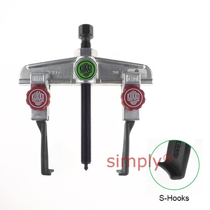 KUKKO Series 20-10+S Universal 2-Jaw Puller with Sliding Parallel Narrow Quick Adjusting Jaws 120mm