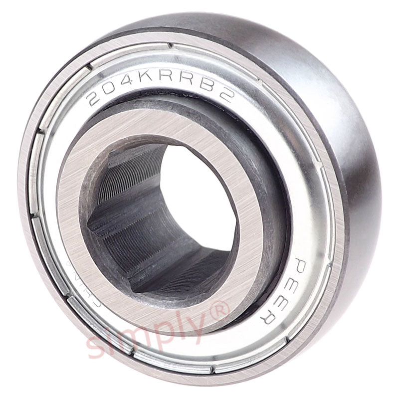 Major Brand 204KRRB2 Seeder Hex Bore Bearing 0.695x1.8504x0.825 inch