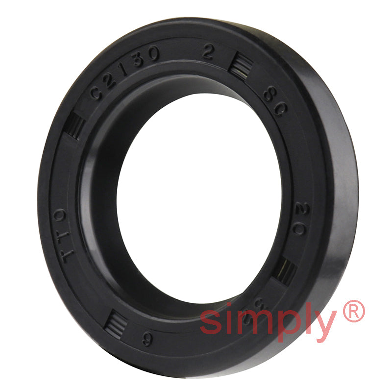 20x32x6mm Nitrile Rubber Single Lip Rotary Shaft Oil Seal with Garter Spring SC / R21