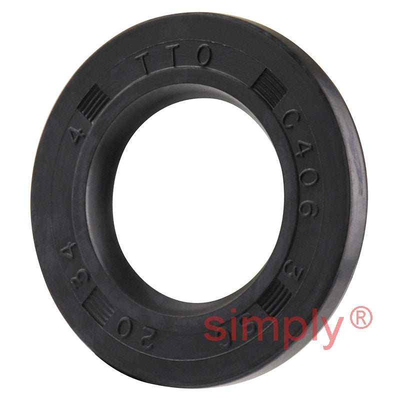 20x34x4mm Nitrile Rubber Single Lip Rotary Shaft Oil Seal SC / R21